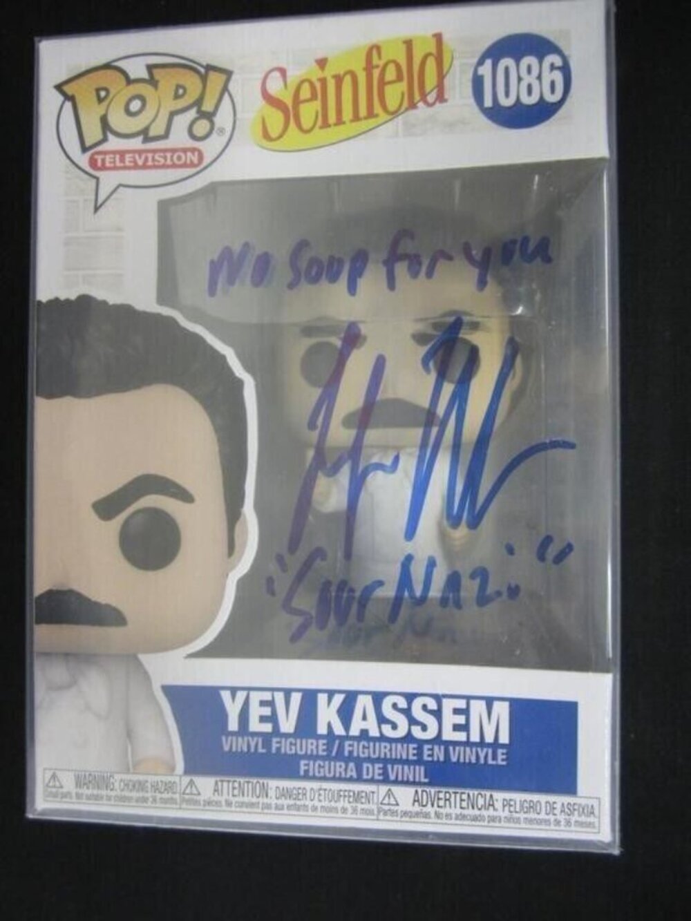 Larry Thomas signed Funko Pop! Vinyl: Yev Kassem #1086 w/COA